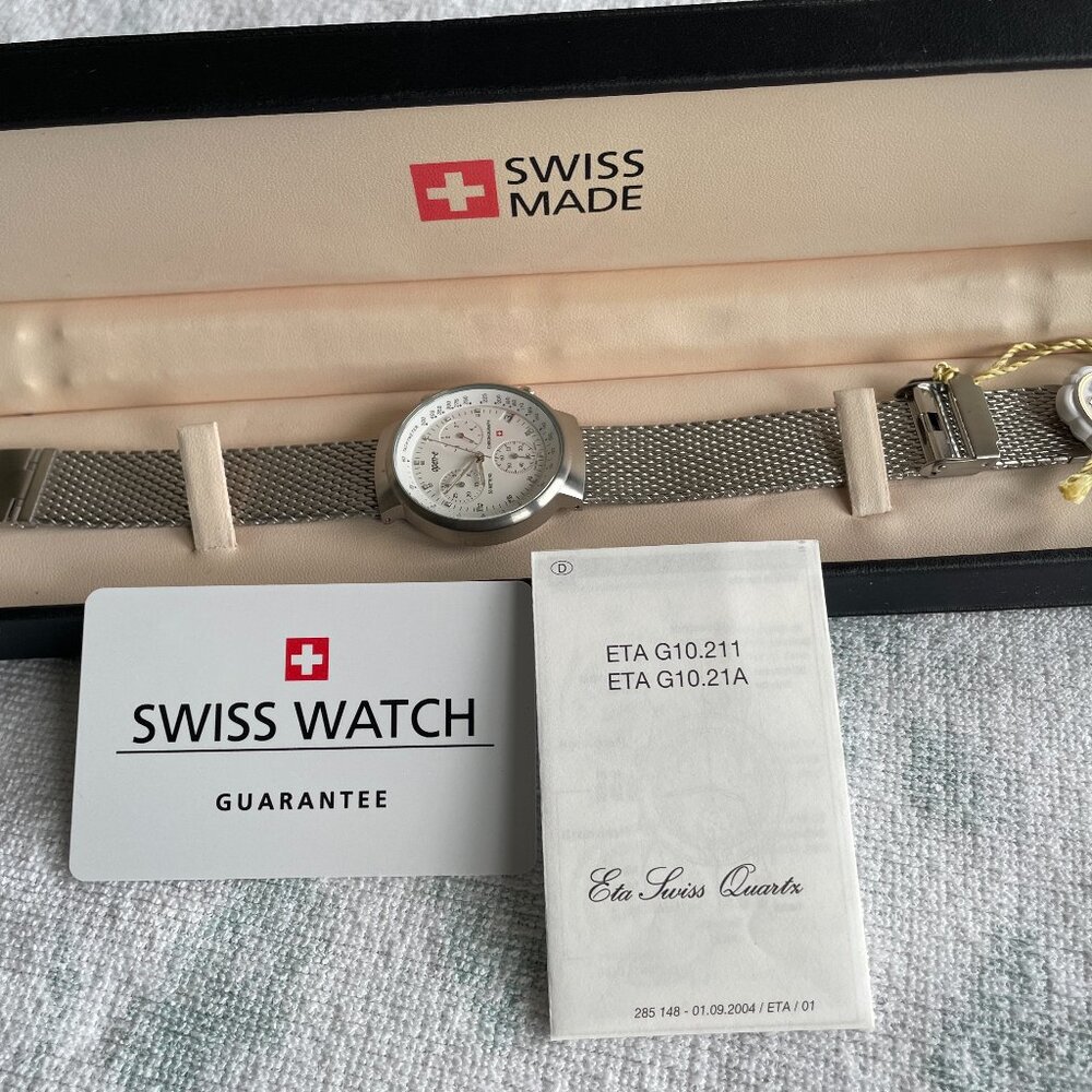 Ultra RARE, UNIQUE Men's SWISS CHRONOGRAPH Watch Model 7914